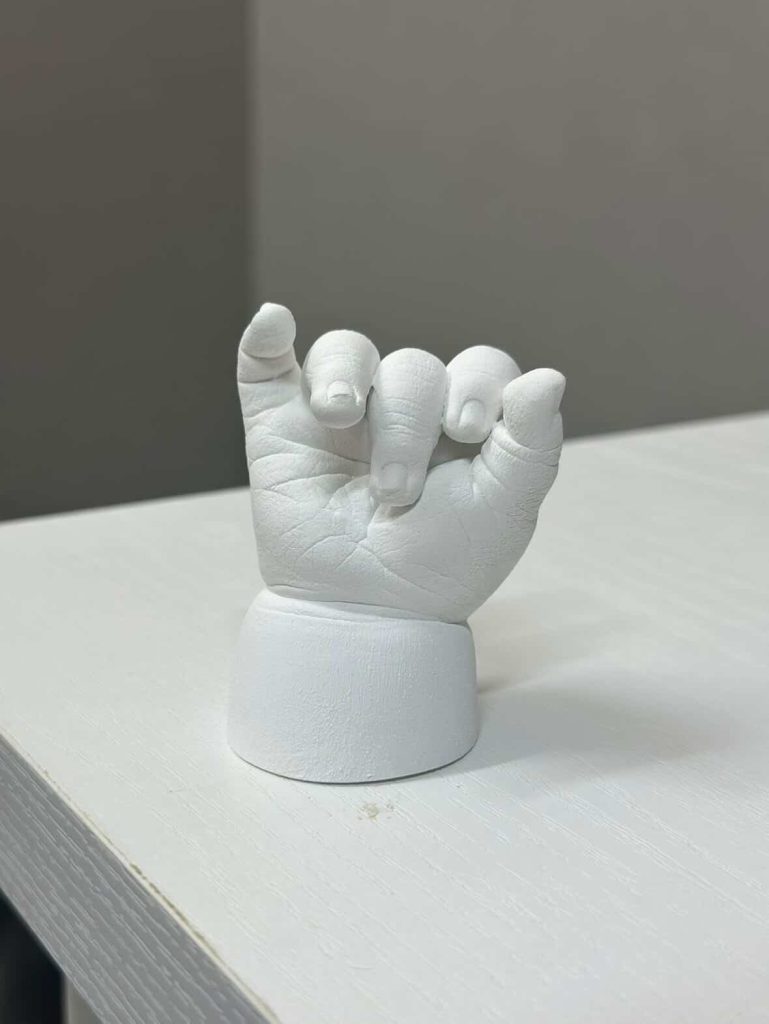 嘉数ゆりオススメ!世界にひとつ!赤ちゃんの3D立体手形足形アート『Palm Mold(パームモールド)』|那覇市寄宮